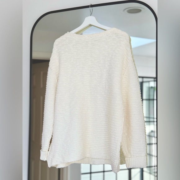 Free People Menace Cream Tunic Sweater- Size XS (runs big) - Picture 3 of 7